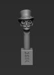 1:35 German Head - Prussian Driver with Top Hat wearing Goggles 