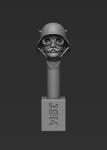 54mm German Head - M1916 Helmet wearing Goggles