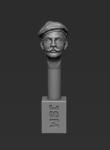 54mm German Head - Field Cap M08 back-to-front (A Head 38STH)