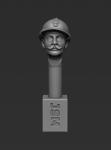 54mm French Head – Adrian Helmet (Head from 38STH)